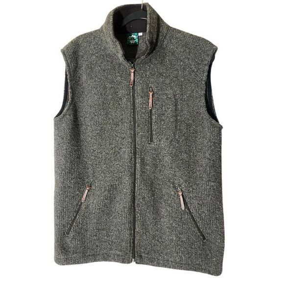 ALP 1964 Men’s Made In Italy High Quality Handmade Brown Vest Sz L Cotton Wool - Picture 1 of 7